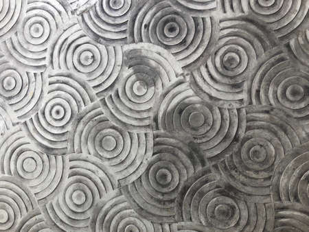 a nice landscape circle abstract artwork on pathway.の写真素材