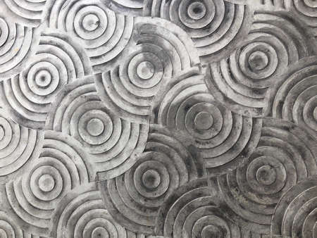 a nice circle abstract artwork on pathway.の写真素材