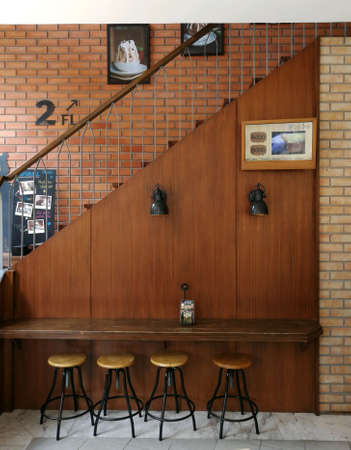 Cool corner in coffee cafeteriaの素材