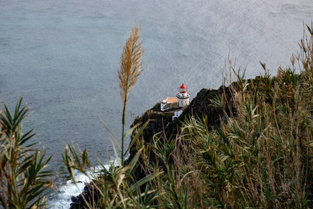 Old lighthouse on the mountain.の写真素材