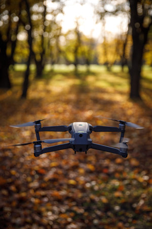 Using a quadrocopter in autumn