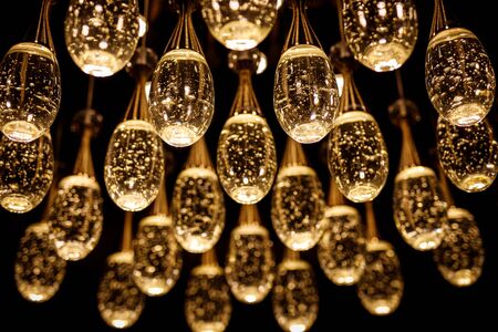 Many lamps with water insideの写真素材
