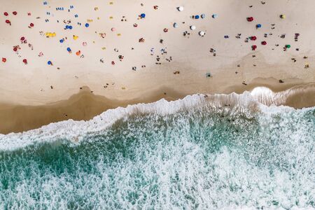 Aerial view of Copacabana Beach.の写真素材