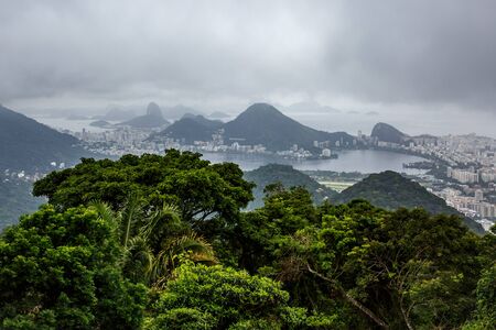 Cloudy weather in Rio de Janeiro, Brazilの写真素材