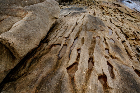 Stone background. Close-up rock texture.