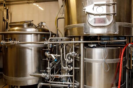 Equipment for brewing beer at the brewery