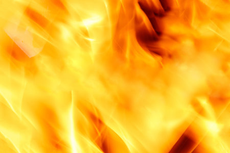 Fire flame background. Vertical frame.
