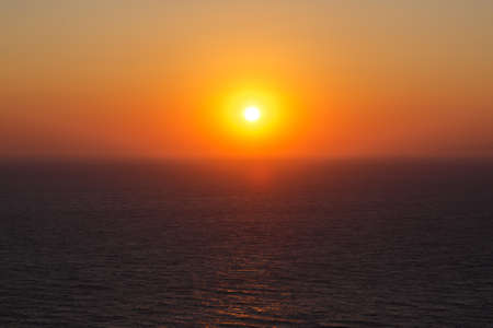 Seascape in the evening, sunset over sea. Nature landscapeの写真素材