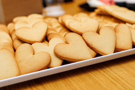 Cookies in form of heart