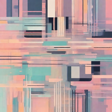 abstract background with grunge brush strokes in pink and blue colors. AI generatedの素材