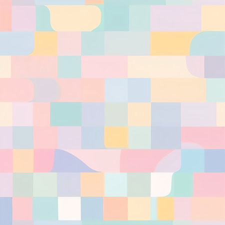 abstract background with geometric pattern in pastel colors, AI generated illustrationの素材