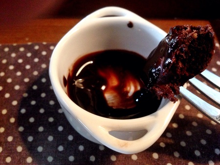 Chocolate dipped browny cakeの素材