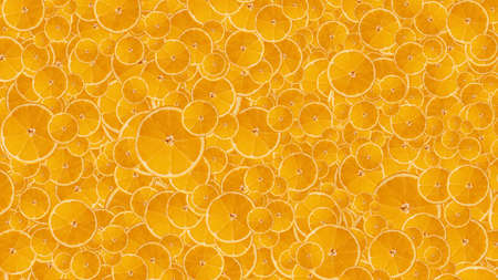 Orange slice backgroundの写真素材