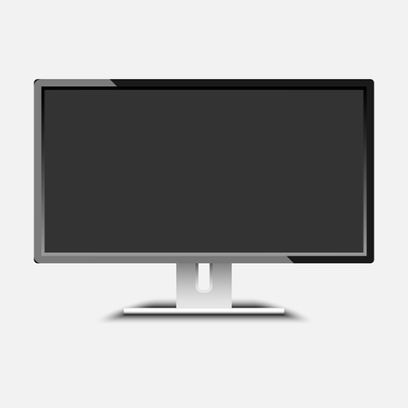monitor desktop vector illustration EPS 10のイラスト素材