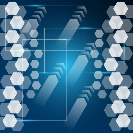 Abstract digital technology concept blue background. vector illustration. eps10のイラスト素材