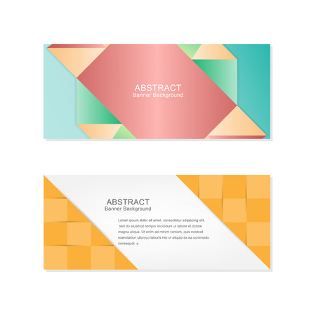 Vector design business banner,template, of geometric design.のイラスト素材