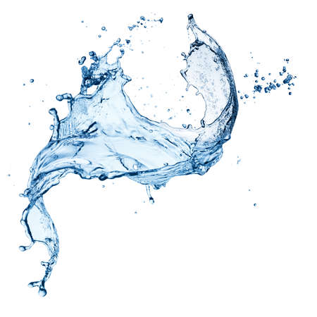 blue water splash isolated on white background blue water splash isolated on white background