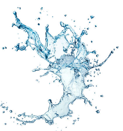 blue water splash isolated on white background blue water splash isolated on white background