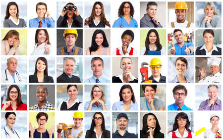 Business people workers faces collage background. Teamwork concept. Business people workers faces collage background. Teamwork concept.