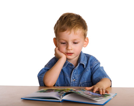 Child with the book 