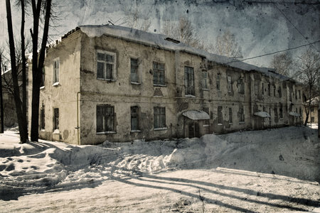 Grunge old houseの写真素材