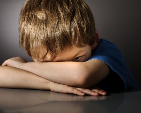  Boy in depression