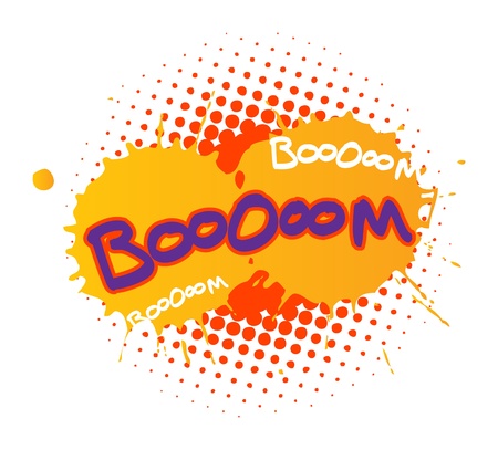 Comic book explosionのイラスト素材