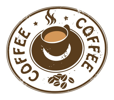 Coffee cup stampのイラスト素材