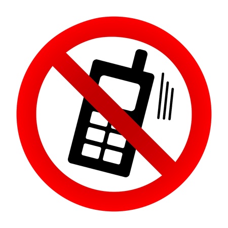 No cell phone signのイラスト素材