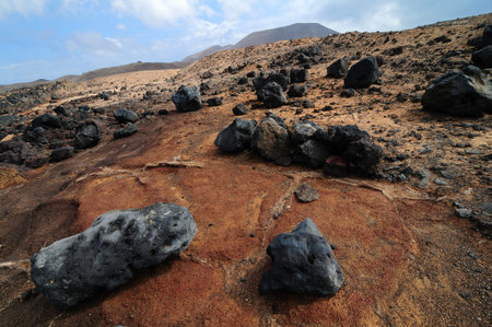 Landscape, Graciosa island, Canary Islands, Spainの写真素材