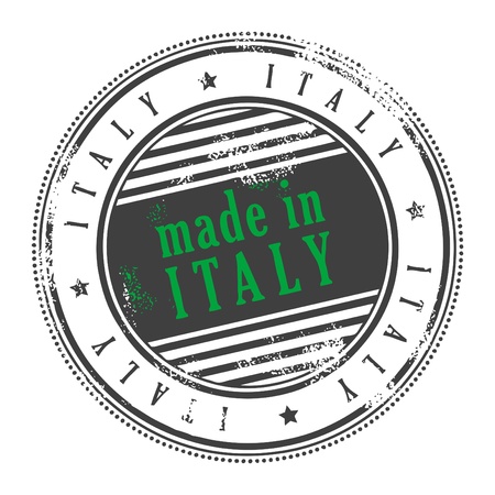 Grunge rubber stamp made in Italyのイラスト素材