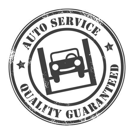 Car service grunge stampのイラスト素材