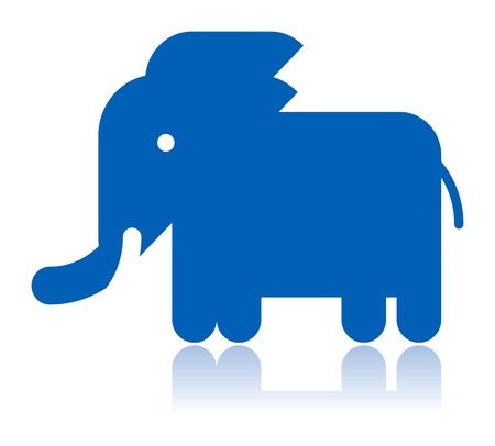 Blue elephantのイラスト素材