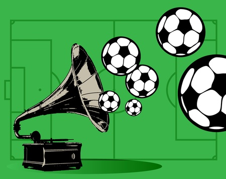 Abstract football backgroundのイラスト素材