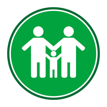 Green family signのイラスト素材