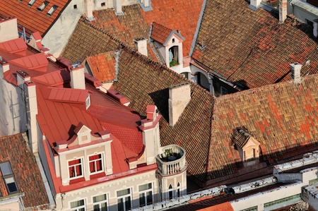 Bird s Eye View on the Vilnius, Lithuaniaの写真素材