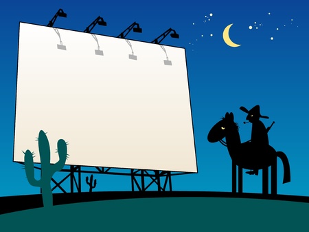 Outdoor billboardのイラスト素材