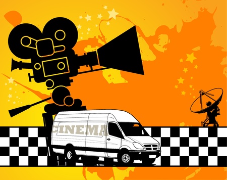 Abstract cinema backgroundのイラスト素材