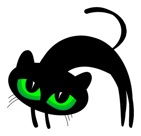 Black catのイラスト素材