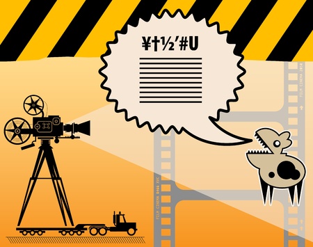 Abstract cinema backgroundのイラスト素材