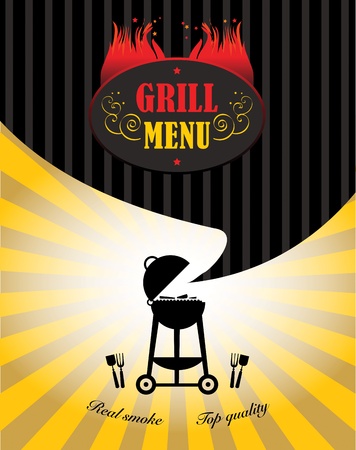 Grill Menuのイラスト素材