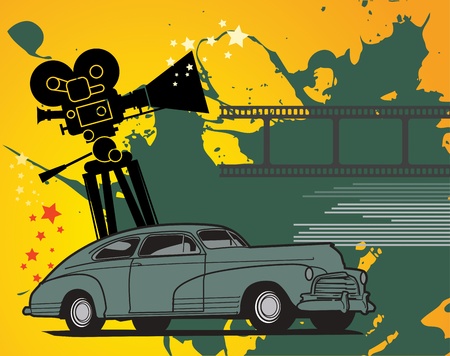 Abstract cinema backgroundのイラスト素材
