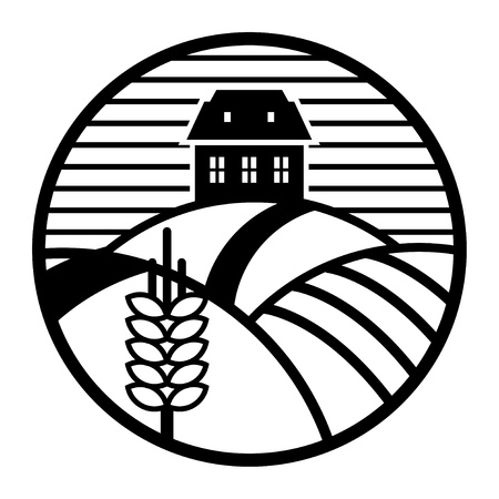 Abstract farm or agriculture signのイラスト素材