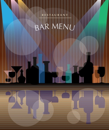 Restaurant drink menu illustrationのイラスト素材