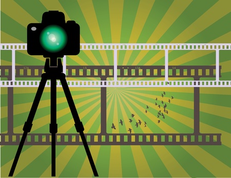 Abstract camera backgroundのイラスト素材