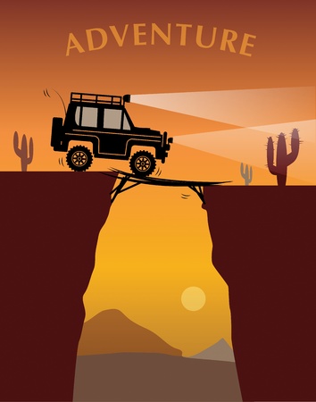 Off-road adventureのイラスト素材