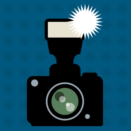 Camera and flash abstract