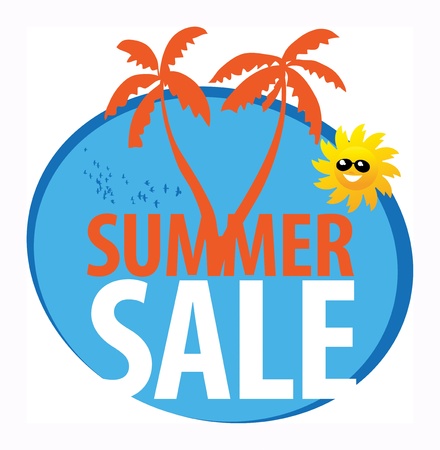 Summer sale abstractのイラスト素材
