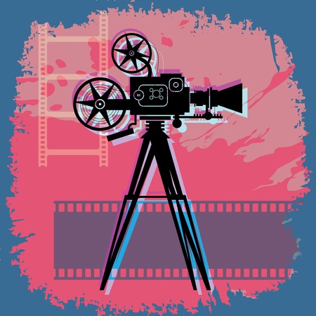 Abstract cinema backgroundのイラスト素材