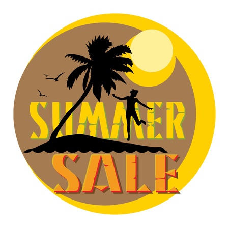Summer sale abstractのイラスト素材